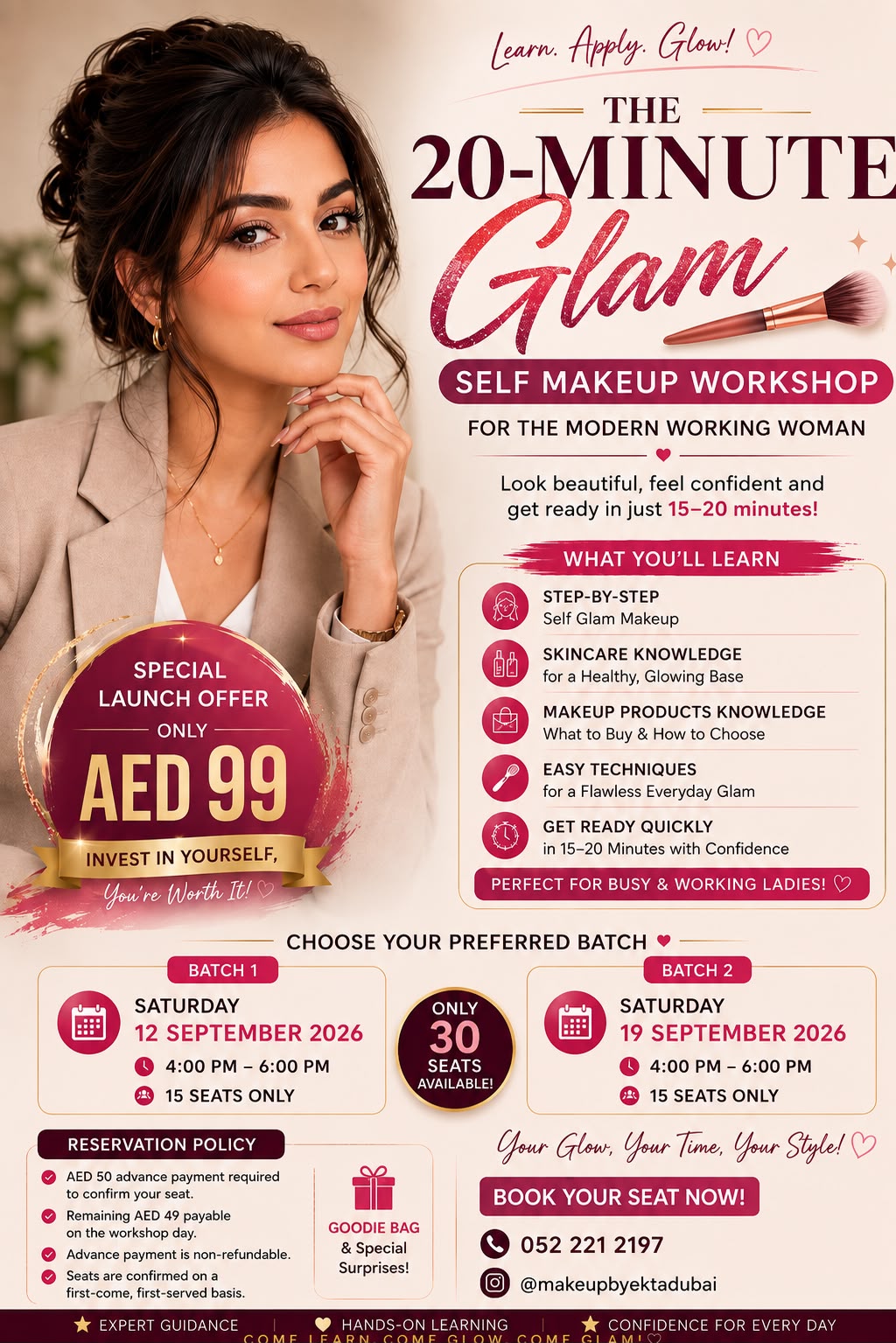 GLAM SELF-MAKEUP WORKSHOP